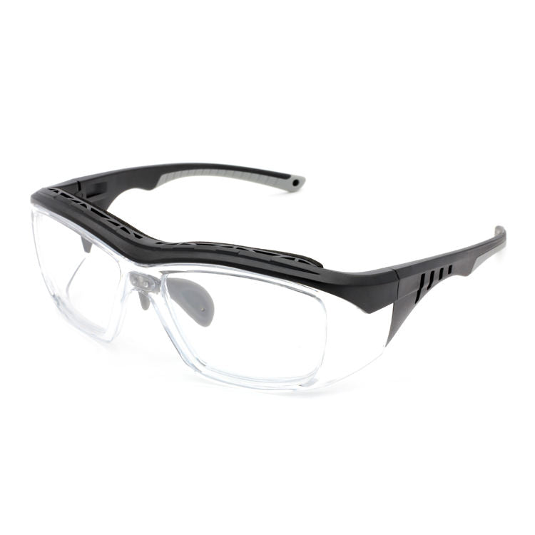 EYESafety Prescription Safety Glasses Black Grey Clear Eyewear