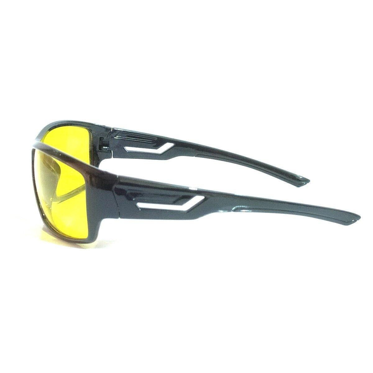 Women's Yellow Lens Yellow Rectangle Sunglasses