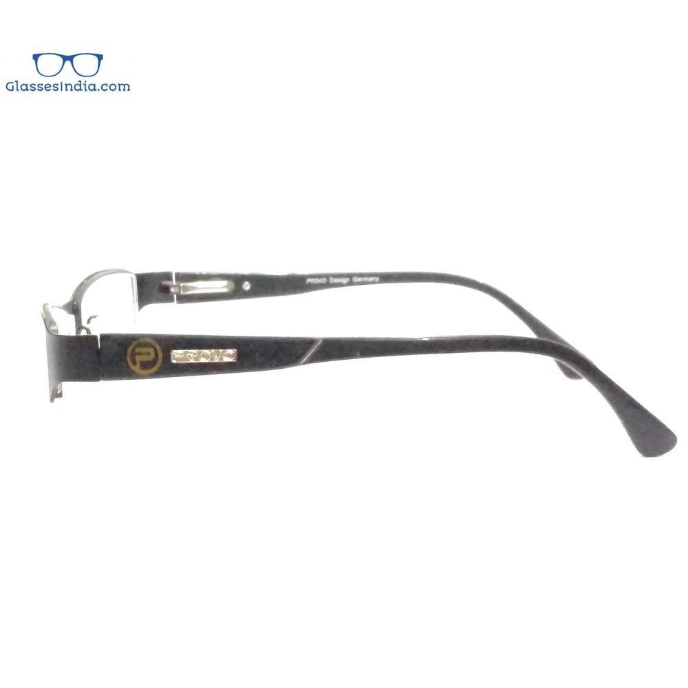 Black Supra Half Frame Blue Light Blocker Computer Glasses PR10001 - Glasses India Online