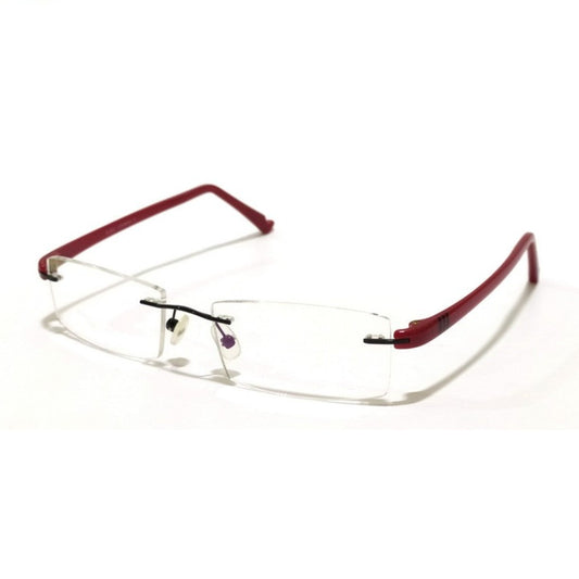 Red Rimless Blue Light Blocker Computer Glasses S003RD