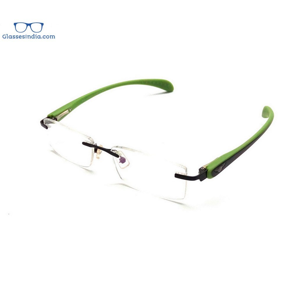 Green Rimless Blue Light Blocker Computer Glasses PF2257GR - Glasses India Online