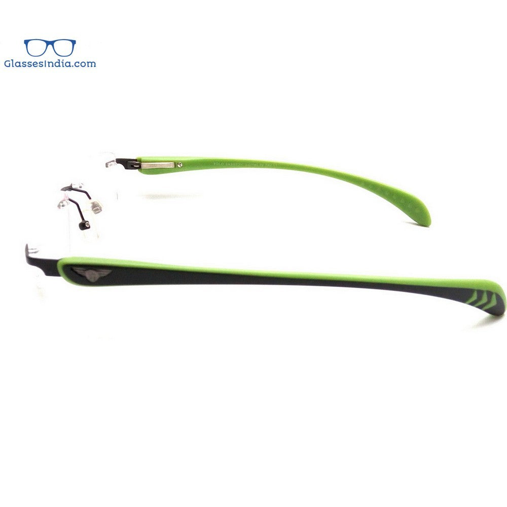 Green Rimless Blue Light Blocker Computer Glasses PF2257GR - Glasses India Online